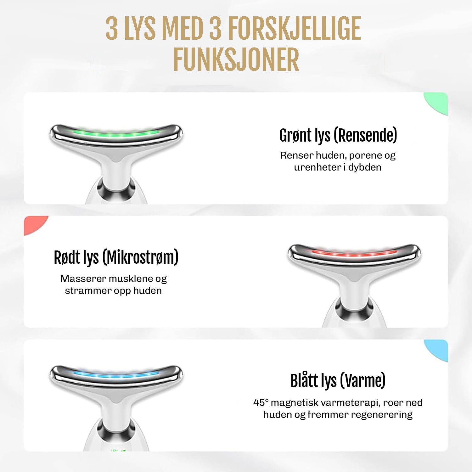 LED-terapi for daglig velvære